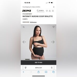 SKIMS - maternity nursing scoop bralette